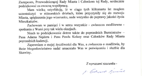 Podziękowania dla ks. prałata Edwarda Ćmiela za 17 lat posługi kapłańskiej