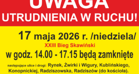 Bieg Skawiński - ważne informacje i utrudnienia w ruchu